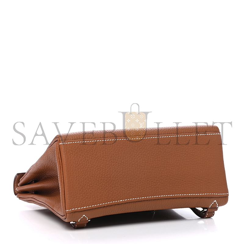 HERMES TAURILLON CLEMENCE KELLY ADO BACKPACK GOLD (23*22*10cm)